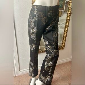 Cache Floral embroidered and beaded pants